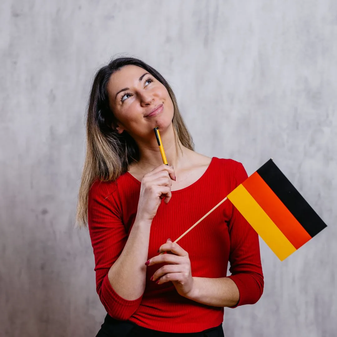 German learner studying with Eurolingo private tuition materials